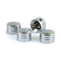 Head bolt cover kit. Grooved, chrome