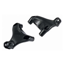 Passenger footpeg mount bracket set black