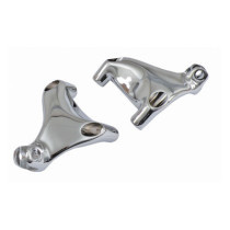 Passenger footpeg mount bracket set chrome