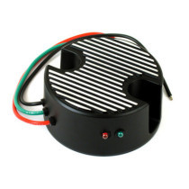 Solid-State 12-V voltage regulator. Black