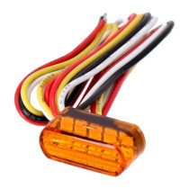 Fastline LED light, taillight with turn signal. Amber lens