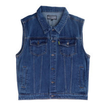 MCS Denim vest dark blue