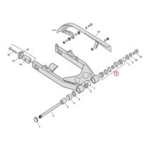 Bearing assembly, swingarm