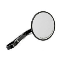 Montana Round mirror, clamp-on, L&R. Black