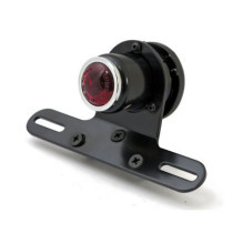 Old School LED taillight, Type 4. Black. Red lens