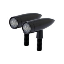 Mono Bullet, LED turn signals. Clear lens. Black