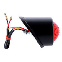 Old School LED taillight, Type 1. Black. Red lens