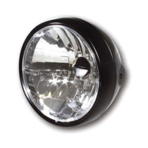 Randall, 6-1/2" H-4 headlamp. Side mount. Satin black