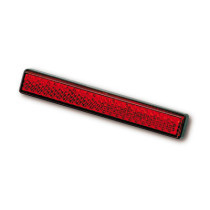 Universal B-Seen reflector. Rectangular. 100x13mm. Red