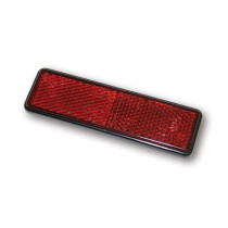 Universal B-Seen reflector. Rectangular. 94x28mm. Red