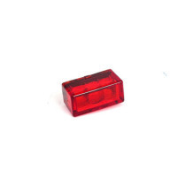 Cube-V mini LED taillight. Vertical. Red lens