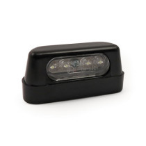 License plate light Stockk 4-LED, black. ECE appr.