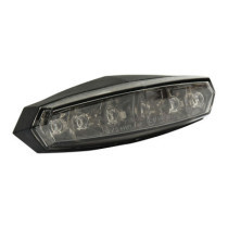 Overdrive mini LED taillight. Smoke lens. Silver insert