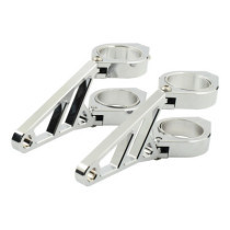 Fingers, Adj. headlamp bracket assembly 38-41mm. Chrome