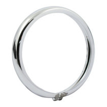 Bates style headlamp trim ring. 4-1/2". Chrome