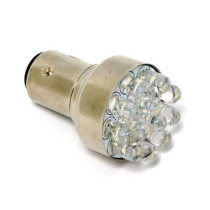 Taillight LED bulb, BAY15D socket. White light emitting