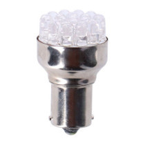 Turn signal LED bulb, BAY15S socket. Red light emitting