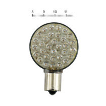 ''Lollipop'' flat LED turn signal bulb. Red