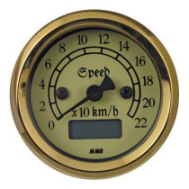 MMB 48mm Ultra Mini Electronic Speedo Classic black/gold