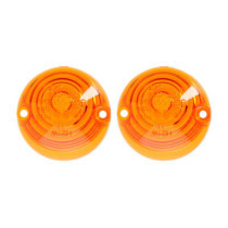 Replacement lens Bulls-Eye turn signal. Amber