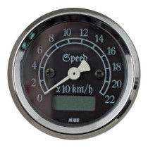 MMB 48mm Ultra Mini Electronic Speedo Classic chrome