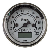 MMB 48mm Ultra Mini Electronic Speedo Classic chrome