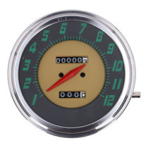 FL speedometer, ''48-61 face'', green. 2:1 MPH