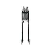  Narrow Glide Springer Style Frontend Black, Stock Length Springer Fork 