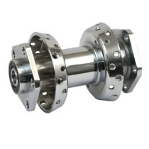 CHROME DUAL FLANGE HUB ASSY, REAR