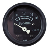 MMB 48mm Ultra mini volt meter classic black