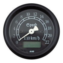 MMB 48mm Ultra Mini Electronic Speedo Classic black