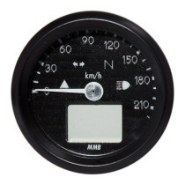 ELECTRONIC 48MM SPEEDO BASIC, 220 KM/H