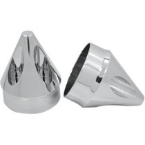 AXLE NUT COVER SPIKE CHROME 1"