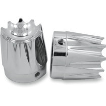 AXLE NUT COVER EXCALIBUR CHROME 1"