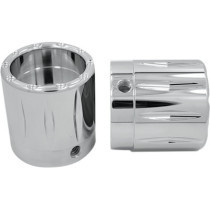 AXLE NUT COVER RIVAL CHROME 1"