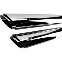 MUFFLER TWIN SLASH 3" CHROME