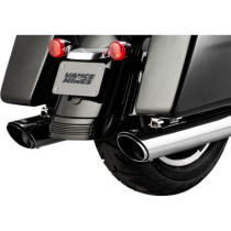 MUFFLER SLIP-ON TWIN SLASH ROUND CHROME