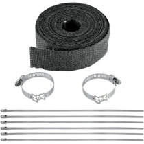 EXHAUST WRAP KIT BLACK 25FT