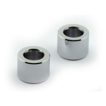 Chris, turn signal spacers 1/2" (12.7mm) long. Chrome