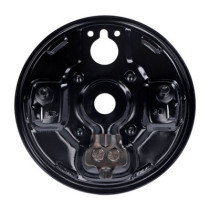 Rear hydraulic brake backing plate, black