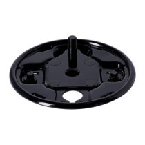 Rear hydraulic brake backing plate, black