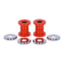 Handlebar damper kit, red polyurethane