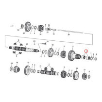 Needle bearing, mainshaft 5th gear