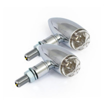 MICRO BULLET LED TURN SIGNALS, CHROME