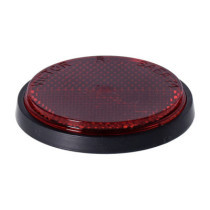 Chris Products, reflector. Round 2-1/2". Red