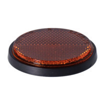 Chris Products, reflector. Round 2-1/2". Amber