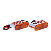 Lango Side Lighters, turn signals. Chrome