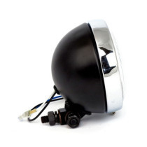 Highway Hawk, 4-1/2" 55W spotlamp. Black with chrome ring