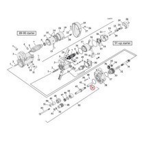 Coupling, starter motor to starter shaft extension