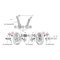 Nut, crankpin. L81-98 XL